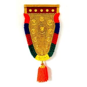 2 Feet Handmade Nettipattam for Wall Decor - Traditional Kerala Art for Home Interiors & Spiritual Gifts